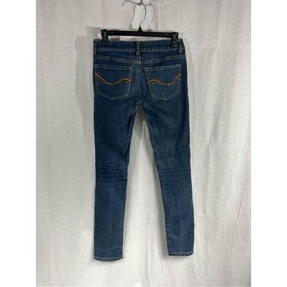 So size 3 Skinny dark blue jeans embroidered back pockets - Picture 6 of 8